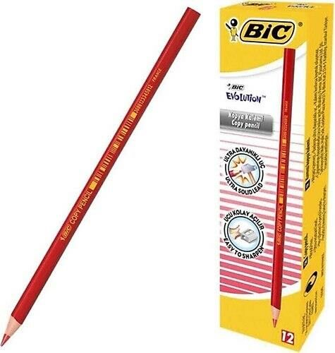 BIC ECO EVO KIRMIZI KOPYA KALEMİ 12 Lİ