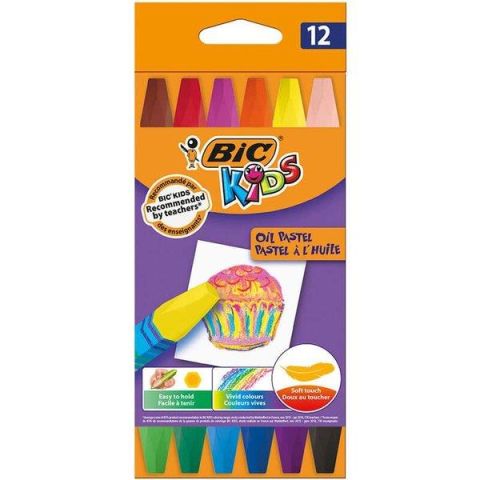 BIC KIDS PASTEL BOYA 12 Lİ