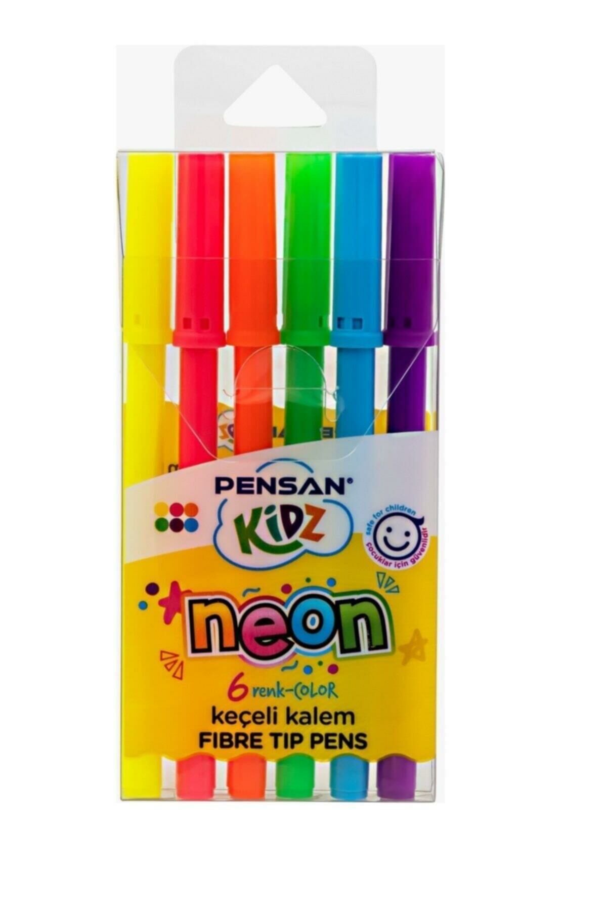 PENSAN KIDS PASTEL NEON KEÇELİ KALEM 6 RENK