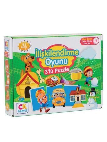 EMA EĞİTİCİ OYUN SETİ İLİŞK.OYUNU PUZZLE 42 PARÇA