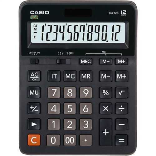 CASIO HESAP MAKİNASI GX-12 B-BK