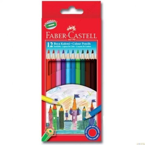 FABER CASTELL KURU BOYA 12 Lİ UZUN