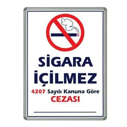 INTERPAN SİGARA İÇİLMEZ LAMİNE ÇERÇEVE 50*70