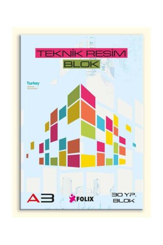 FOLIX A-3 TEKNİK RESİM KAĞIDI DİKEY 12 Lİ