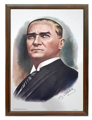 VATAN POSTER BEZ BAYRAK ATATÜRK 300*450