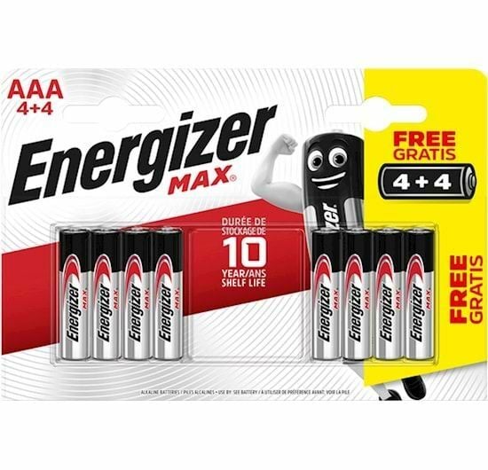 ENERGİZER MAX ALKALİN AAA PİL 4+4