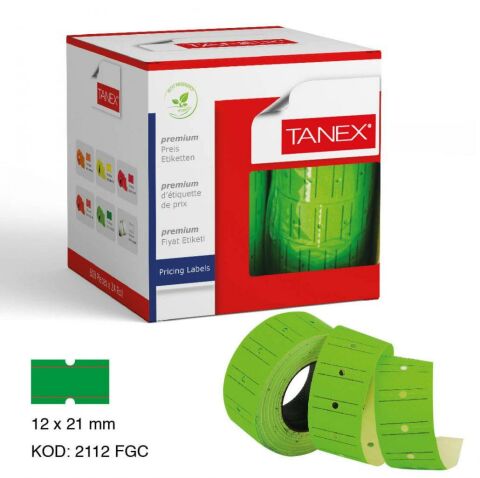 TANEX FİYAT ETİKETİ FOS.YEŞİL (800 ADETLİ) 24 LÜ