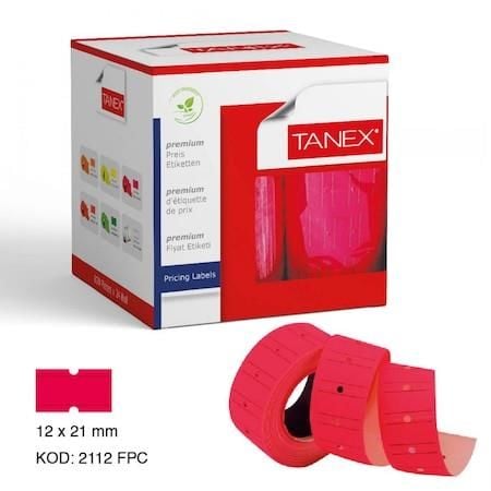 TANEX FİYAT ETİKETİ FOS.PEMBE (800 ADETLİ) 24 LÜ