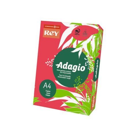 REY ADAGIO RENKLİ FOT.KAĞ.A-4 80 GR.KIRMIZI 500 LÜ