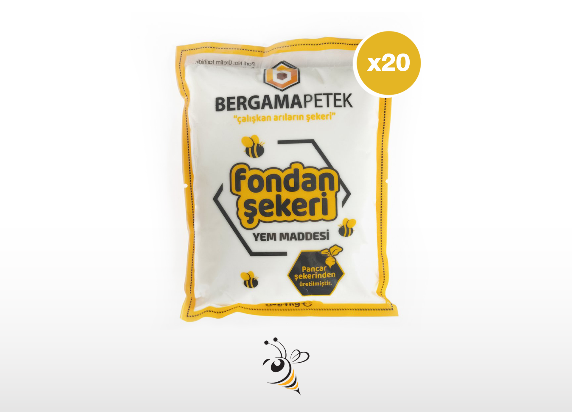 Bergama Petek Fondan Şekeri - 20 Kg - 