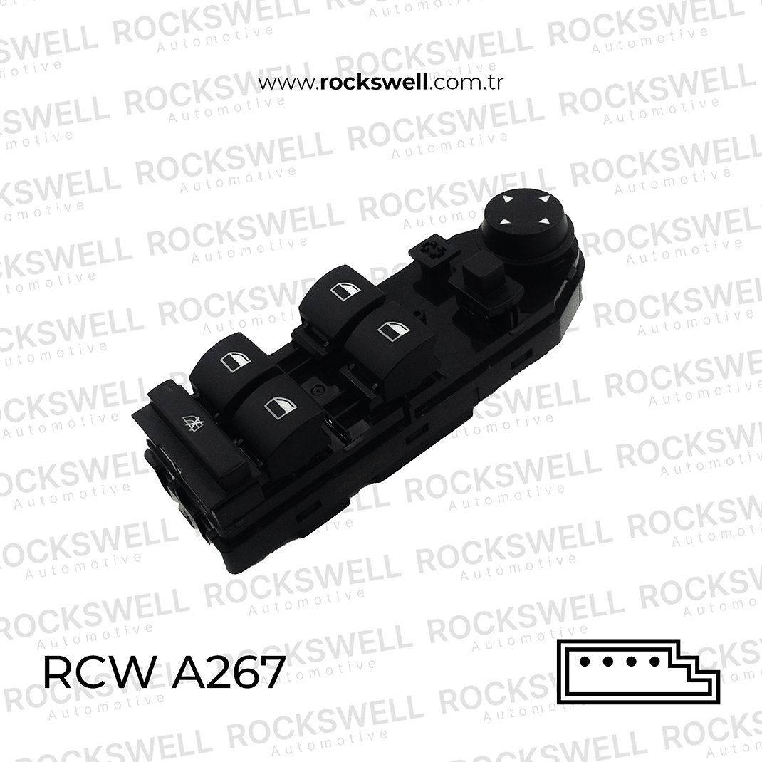 BMW CAM ANAHTARI BMW E60 E61 03>08 SOL PERDESIZ AYNA KATLAMASIZ (OEM 61316943241)