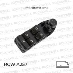 BMW CAM ACMA DUGMESİ SOL DORTLU PERDESIZ KATLANMAZ BMW E60 E61 08 10 (OEM 61319122110)
