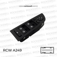 BMW CAM ACMA ANAHTARI SOL DORTLU KARARTMALI KATLAMALI AYNA SIYAH CERCEVELI BMW E90 E91(OEM 61319132135 61319217332)