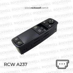 MERCEDES CAM DUGMESI ON SOL (SIYAH, KOMPLE, ON KAPILAR) A-CLASS W169 04>12 B-CLASS W245 05>11(OEM A1698206410)
