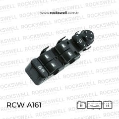 PEUGEOT 308 - 508 -C4 C5 CAM ANAHTARI SOL AYNA KATLAMALI COCUK KILITLI (OEM:96644917XT-649028)