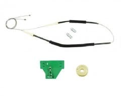 Audi A4 8E (B6-B7 Kasa) & S4 (2002-2008) Uyumlu Yan Sanayi Arka Sol Cam Kriko Tel Seti (OEM:8E0839461-8E0839462)