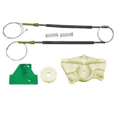 Audi A4 8E (B6-B7 Kasa) & S4 (2002-2008) Uyumlu Yan Sanayi Arka Sol Cam Kriko Teli ve Kapak Seti(OEM:8E0839461)