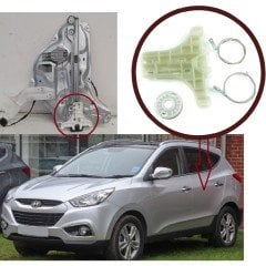Hyundai IX35 Tucson MK2 LM 2009-2016 Kia Sorento XM 834022Y000 834702Y000 İçin Elektrikli Arka Kapı Cam Kriko Tamir Seti