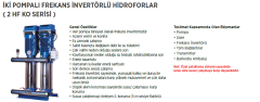 Etna 2 HF KO 25/8-75 10hp İki Pompalı Frekans Kontrollü Paket Hidrofor