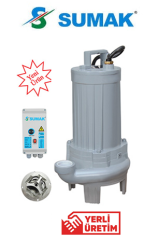 Sumak SBRT 30/2-P 3hp 380v Parçalayıcılı Bıçaklı Foseptik Dalgıç Pompa