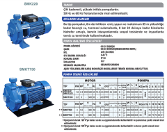 Sumak Smkt 550 5.5Hp 380v Çift Kademeli Santrifüj Pompa