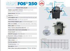 Sanihydro SANIFOS 110 Foseptik Tahliye Cihazı- Tek Pompalı - 110 Litre / BIÇAKLI-MONOFAZE