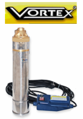 Vortex VTM 15 M 1.5hp 220v 1\'\' Çıkışlı 20mt Kablolu + Panolu Paket Dalgıç Pompa