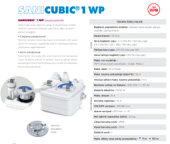 Sanihydro SANICUBIC 1 WP - 32 Lt Tahliye Cihazı / TEK POMPA-BIÇAKLI-MONOFAZE