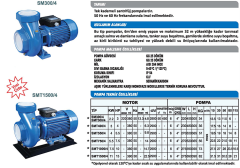Sumak Sm 300/4 3Hp 220v 4\'\' Çıkışlı Santrifüj Pompa