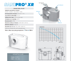 Sanihydro SANIPRO XR / 1 Klozet + 3 Ünite Foseptik Tahliye Cihazı - 18 Lt