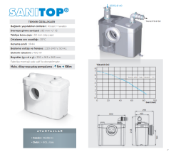 Sanihydro SANITOP / 1 Klozet + 1 Ünite Foseptik Tahliye Cihazı - 12 Lt