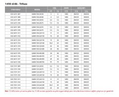 Etna EAR4 32-12/05  0.75Hp 380V  Pik Döküm Gövdeli  Yatay Monoblok Tek Kademeli Santrifüj Pompa (1450 d/dk-Trifaze)