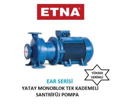 Etna EAR4 32-16/07  1Hp 380V  Pik Döküm Gövdeli  Yatay Monoblok Tek Kademeli Santrifüj Pompa (1450 d/dk-Trifaze)