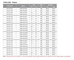 Etna EAR4 32-20/05  0.75Hp 380V  Pik Döküm Gövdeli  Yatay Monoblok Tek Kademeli Santrifüj Pompa (1450 d/dk-Trifaze)