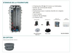 SFA SANIFOS 1300 2 VX T  380V Çift Pompalı Vortex (Açık Fanlı)  Foseptik  Atık Su Tahliye Cİhazı - Trifaze