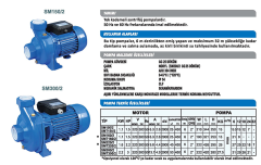 Sumak Sm 160/2 1.5Hp 220v 2\'\' Çıkışlı Santrifüj Pompa