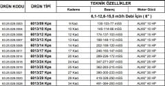 Alarko  6013/20 Kps  20Hp  6\'\' Paslanmaz Derin Kuyu Dalgıç Pompa (Motor+Pompa) ALK-KPS Serisi