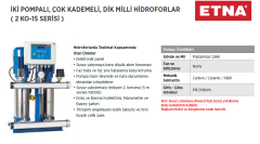 Etna 2 KO 15/6-40 5.5hp 380v İki Pompalı Çok Kademeli Paket Hidrofor