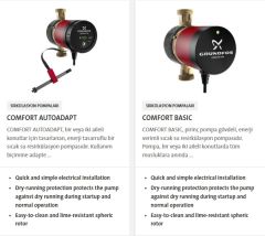 GRUNDFOS  COMFORT AUTOADAPT  COMFORT 15-14 BA PM  BRONZ GÖVDELİ TEK HIZLI RE-SİRKÜLASYON POMPASI - KULLANIM SUYU SICAK SU POMPASI - BOYLER HATLARI İÇİN - 97916757