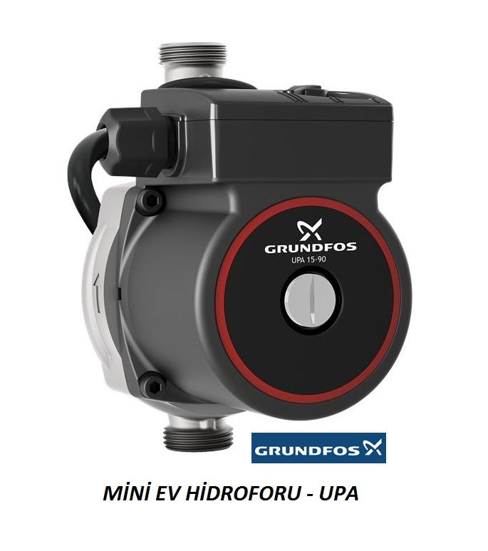 GRUNDFOS UPA 15-90 N  PASLANMAZ ÇELİK GÖVDELİ MİNİ EV HİDROFORU (GÜNEŞ ENERJİSİ SU BASINÇLANDIRMA POMPASI - SICAK SU RESİRKÜLASYONU) - 99539041