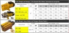 Vortex Vpj 200 2hp 220v Döküm Gövdeli Jet Pompa