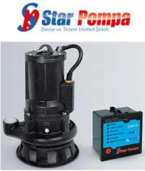 Star SPK D 200 M 2hp 220v Parçalayıcı Bıçaklı Endüstriyel Tip Dalgıç Pompa