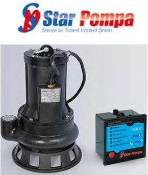 Star SPK B 200 T 2hp 380v Parçalayıcı Bıçaklı Endüstriyel Tip Dalgıç Pompa