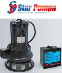 Star SPK B 200 M 2hp 220v Parçalayıcı Bıçaklı Endüstriyel Tip Dalgıç Pompa