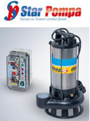 Star SPK 400 T 4hp 380v Açık Fanlı Pis Su Endüstriyel Tip Dalgıç Pompa