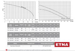 Etna EFP 26DV  2.6kW 380V Döküm Gövdeli Vorteks Çarklı Foseptik Drenaj Dalgıç Pompa