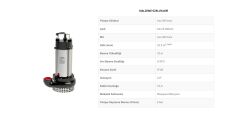 SUMAK SDT 20/2 Y  2.2HP 380V 2  AZ KİRLİ SU DALGIÇ POMPA