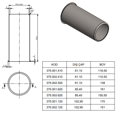 Alarko Ncp 8/125 Eski Tip Rotor Gömlek