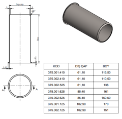 Alarko Ncp 6/125 Yeni Tip Rotor Gömlek