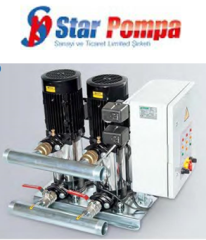 STAR 2 SD 100/4 T 5.5hp 380v İki Pompalı Paket Hidrofor